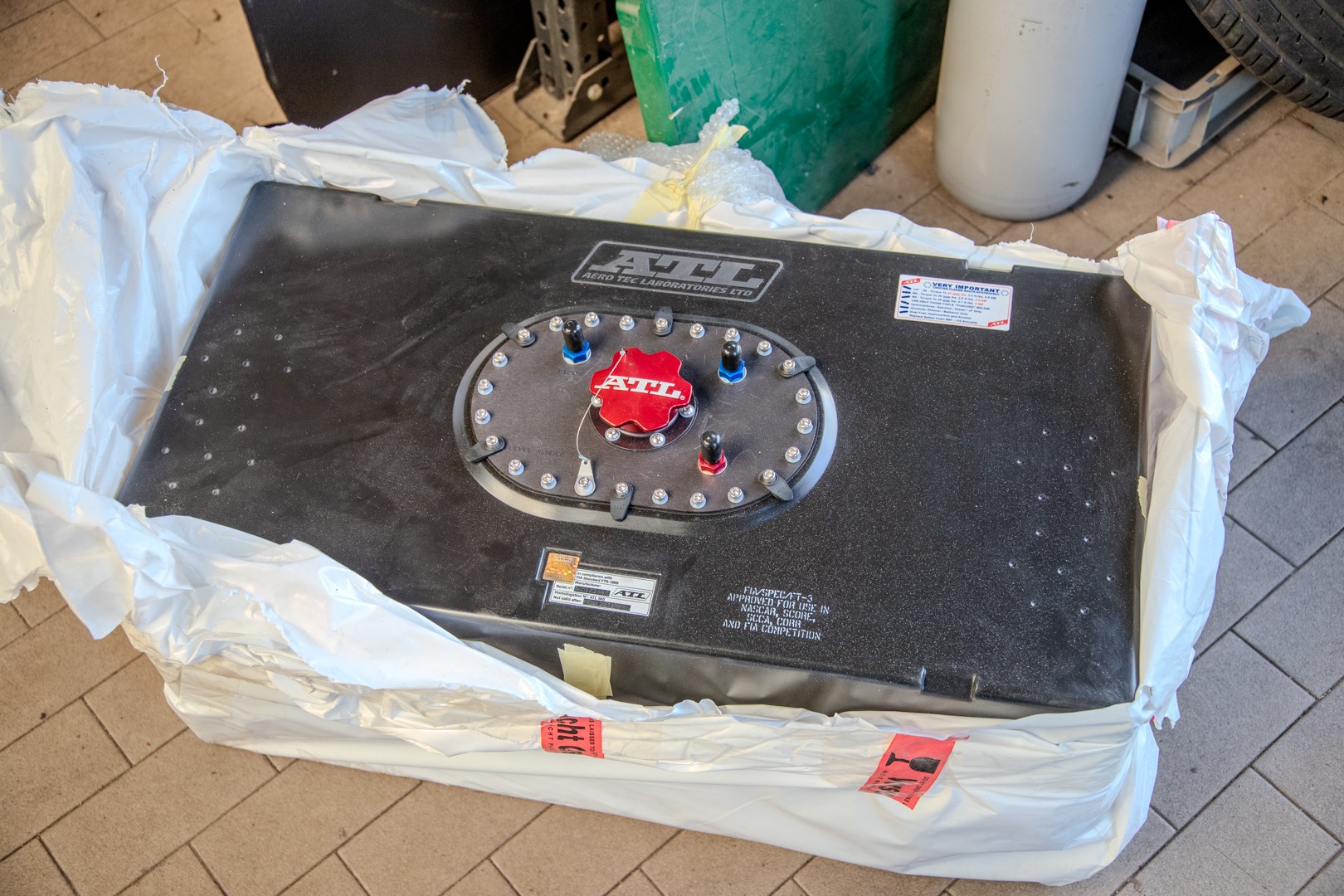 ATL safety fuel cell before installation