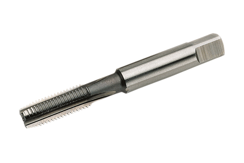 V-COIL STI Einschnittgewindebohrer mit zylindrischer Form und Vierkantaufnahme zur Innengewindebearbeitung.