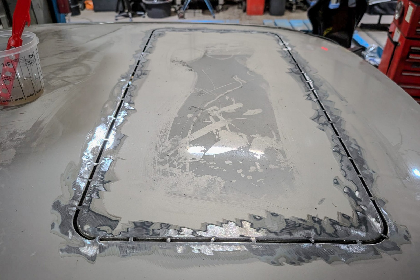 Reparatur des Schiebedachs