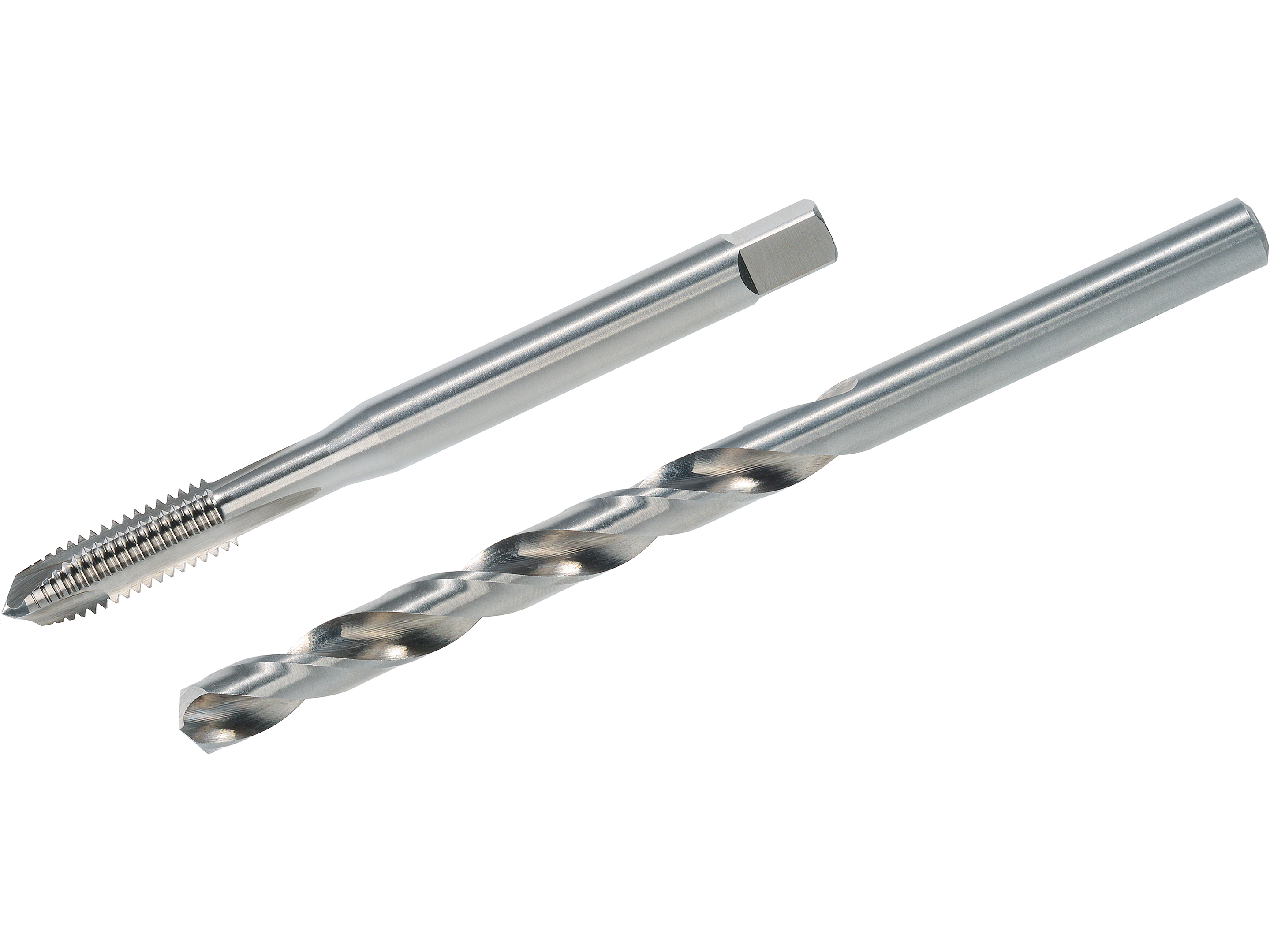 Völkel M8 drill and tap set Form B DIN 371 for multi-purpose threading and drilling in metal surfaces