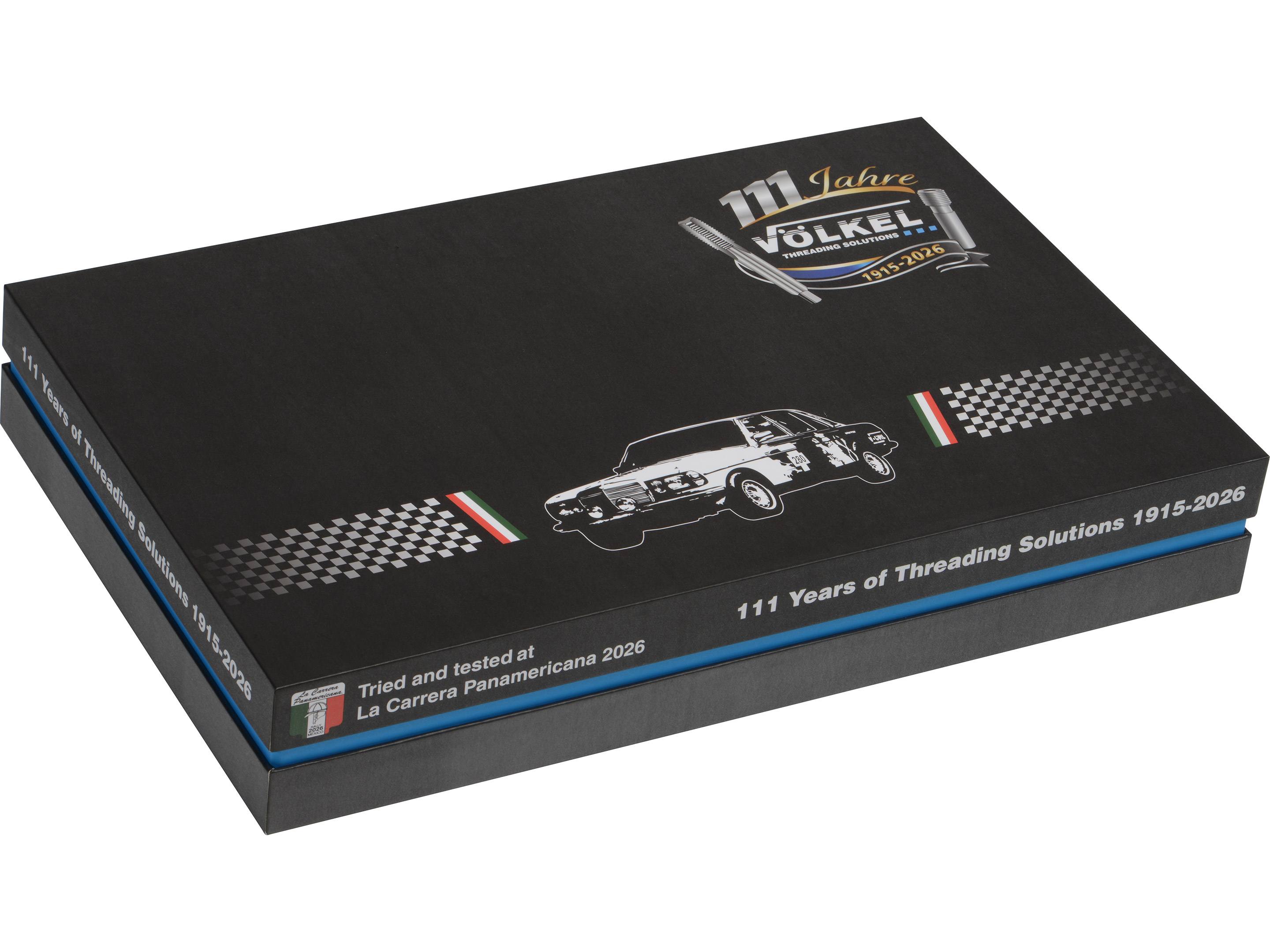 VÖLKEL Jubiläumsbox 111 Jahre Threading Solutions, La Carrera Panamericana 2026 Edition.