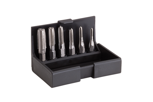 VÖLKEL Einschnittgewindebohrer-Bit-Satz VÖLKEL Einschnittgewindebohrer-Bit-Satz in stabiler Box, präzise HSS-G Bits für Gewindeschneiden in Metall