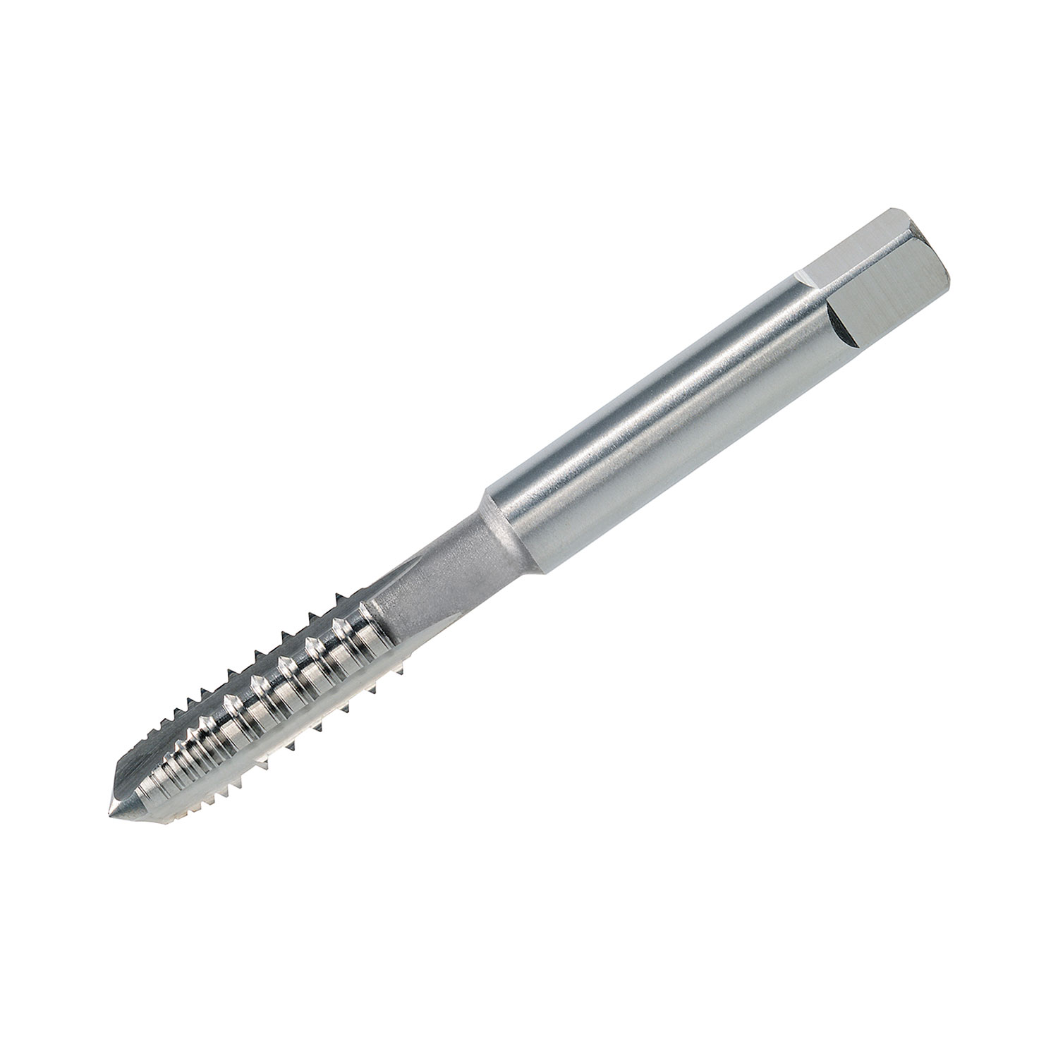 Precision thread cutter Precision internal threading tool by VÖLKEL featuring spiral flutes and sharp teeth.