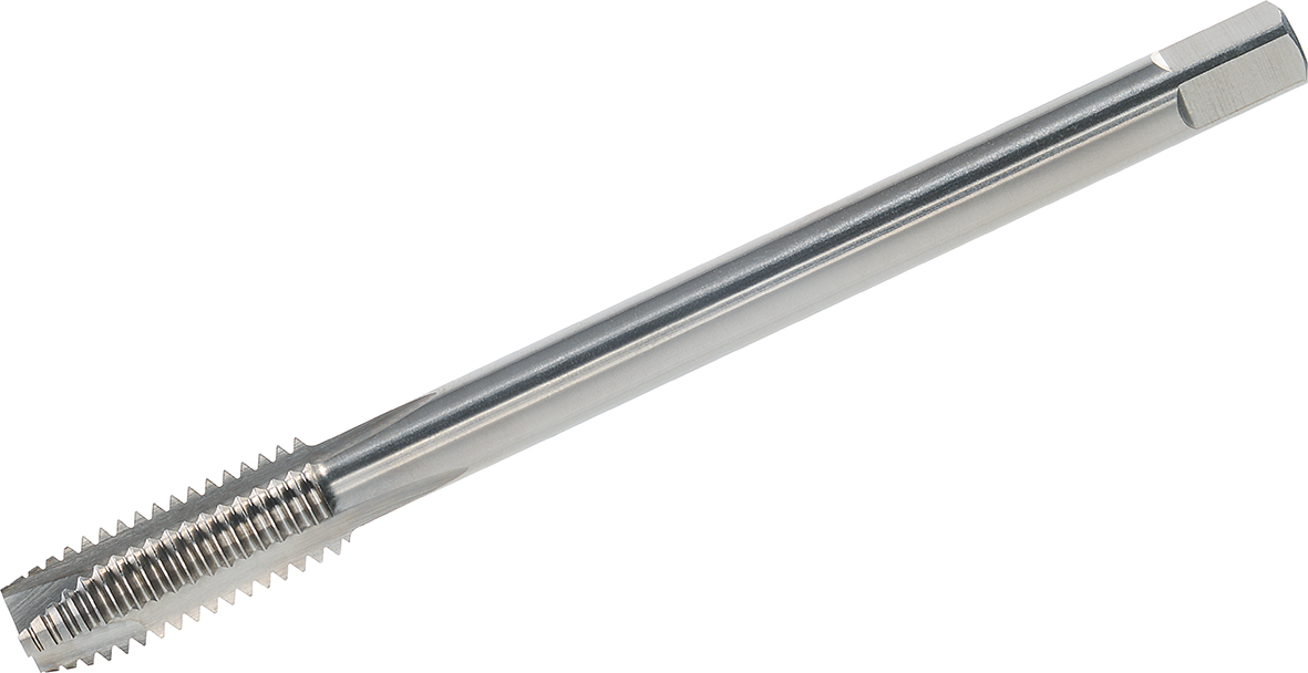 Innengewindebohrer aus gehärtetem Stahl für präzise Metallbearbeitung.