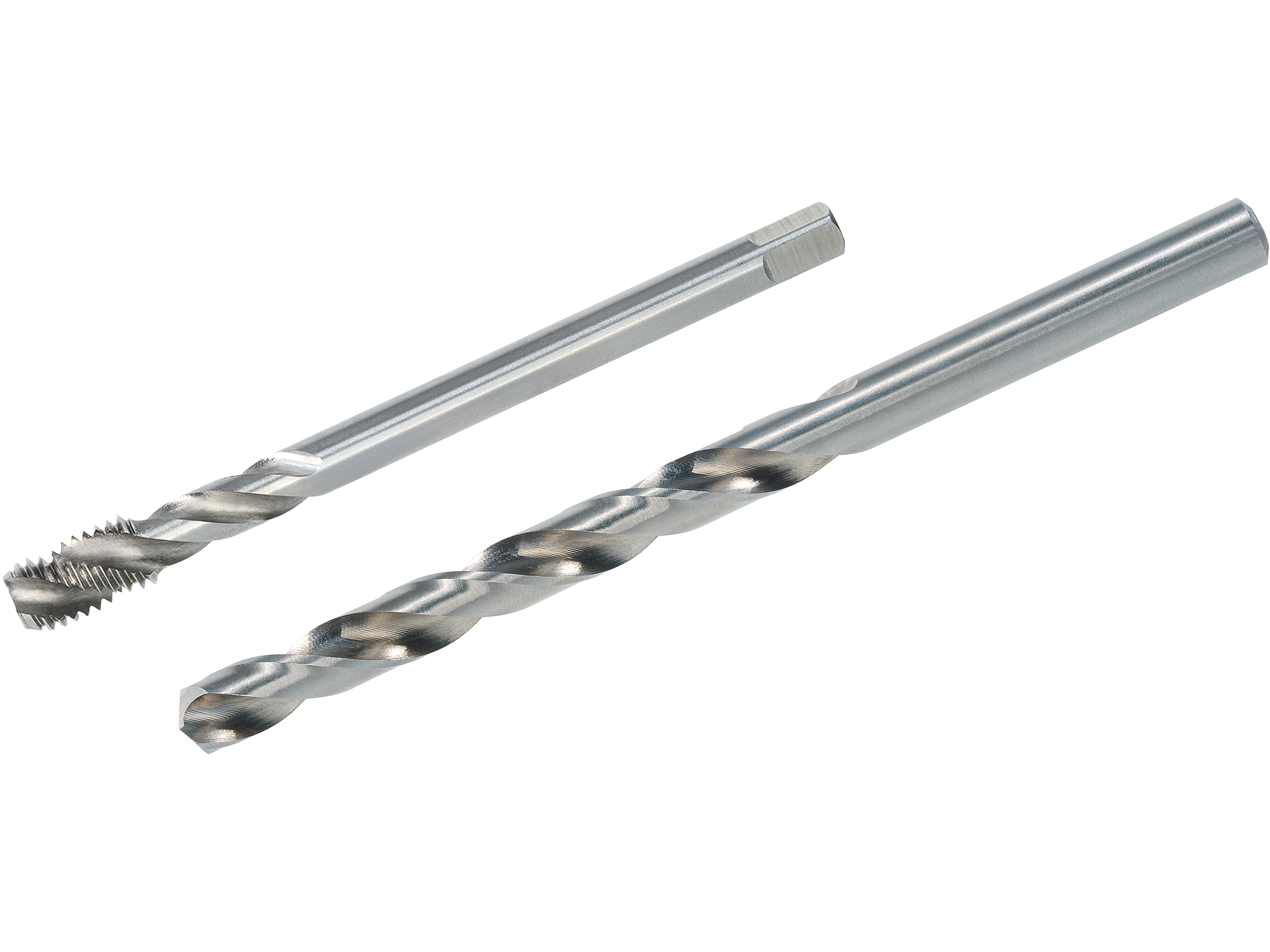 Völkel M8 Set mit Spiralbohrer und Gewindeschneider Form C DIN 376 für präzises Schneiden von Gewinden in Metall