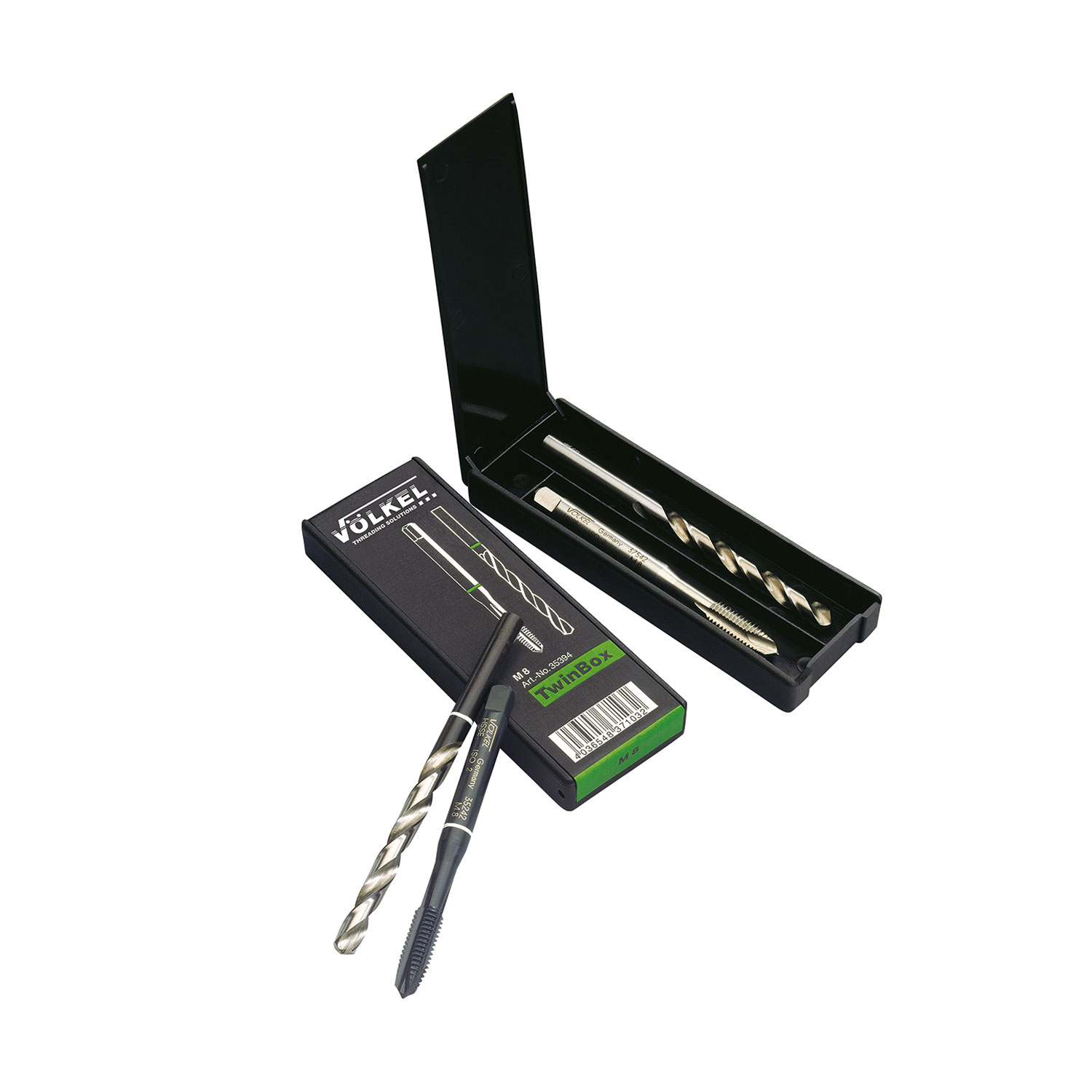 ROTRING TwinBox Maschinengewindebohrer + Spiralbohrer DIN 371 HSSE-PM TiALN - M 10 x 1.5 ROTRING TwinBox Maschinengewindebohrer + Spiralbohrer DIN 371 HSSE-PM TiALN - M 10 x 1.5