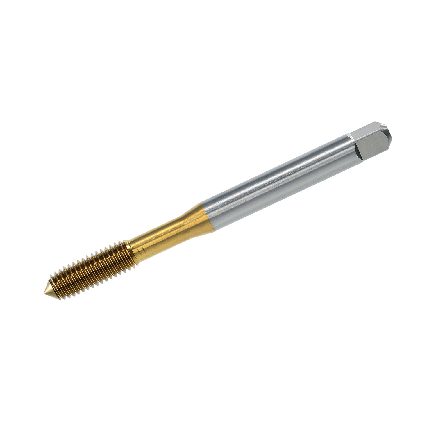 Macho Máquina para laminacíon sin ranuras de lubricación DIN 371 Forma C HSSE TiN - M 10 x 1.5 Macho Máquina para laminacíon sin ranuras de lubricación DIN 371 Forma C HSSE TiN - M 10 x 1.5
