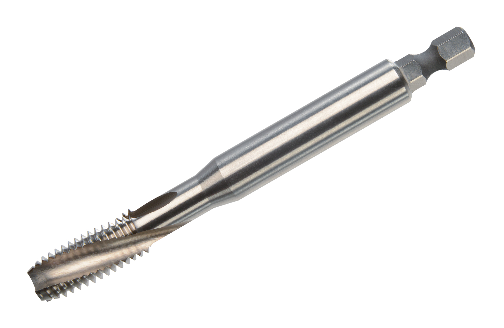 Maschinengewindebohrer HexDrive DIN 371 Form C 15° RSP HSSE - M 10 x 1.5 Maschinengewindebohrer HexDrive DIN 371 Form C 15° RSP HSSE - M 10 x 1.5