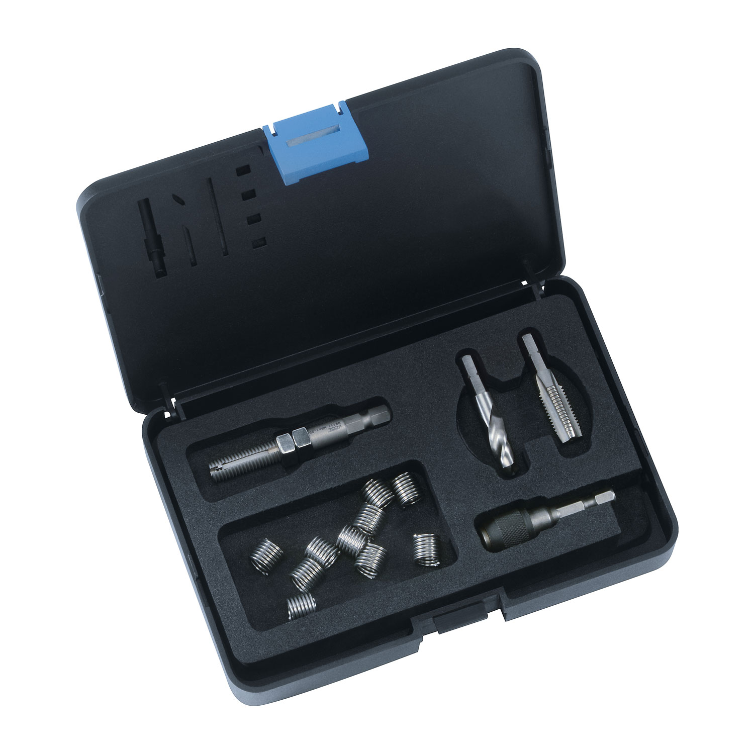 Reparaturkit für Gewinde V-COIL V-COIL Set zur Gewindereparatur mit Gewindebohrer und Einbauhilfe.