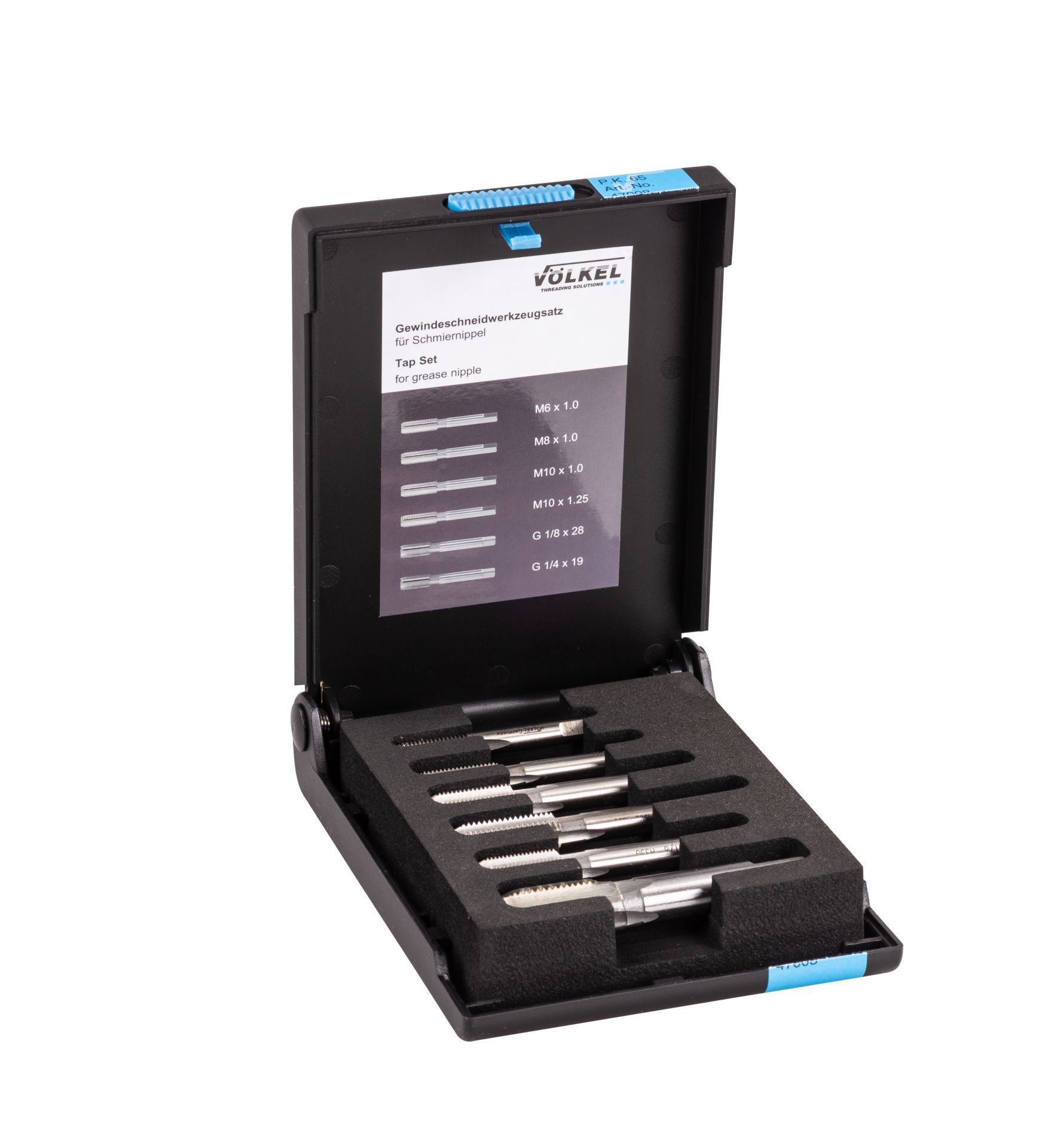 VÖLKEL Tap Set for grease nipples - 6-piece