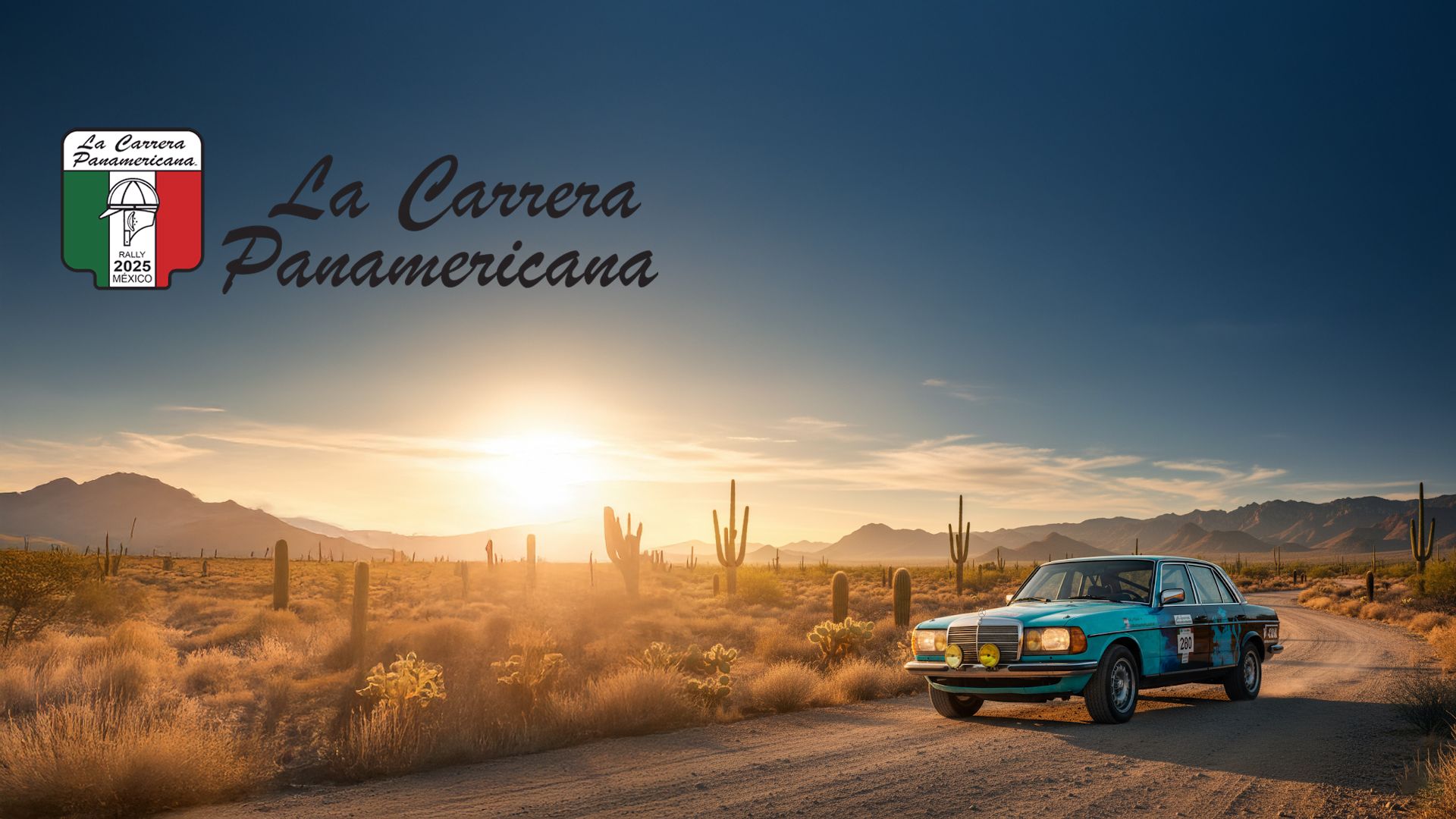Mercedes-Benz 280E W123 AMG del equipo VÖLKEL para La Carrera Panamericana